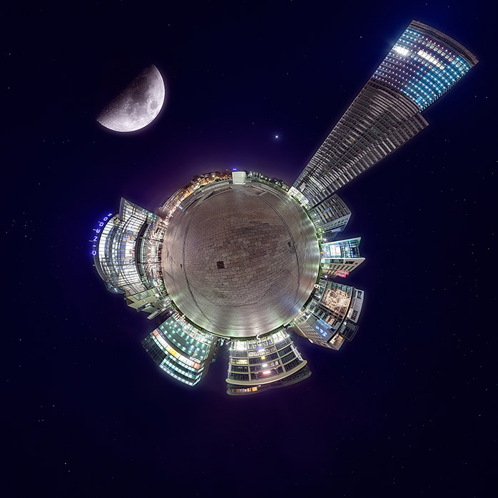 MediaPark bei Nacht Panorama Tour MediaPark bei Nacht Panorama Tour